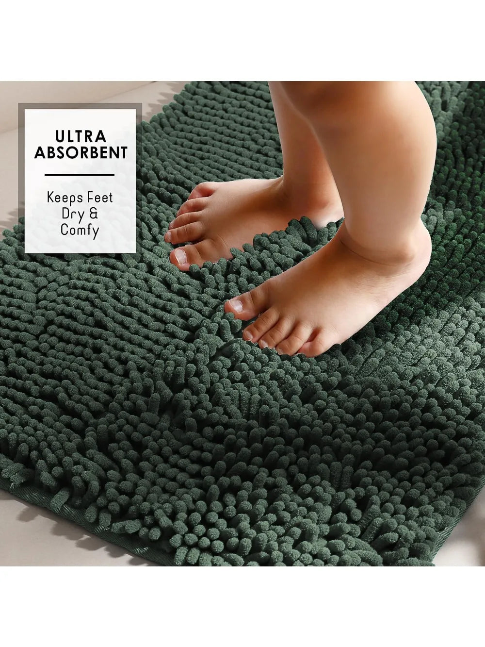 Chenille Bath Mat Set