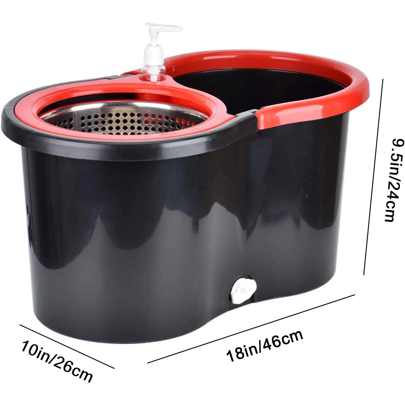 Spin Mop Bucket Sets with Wring System