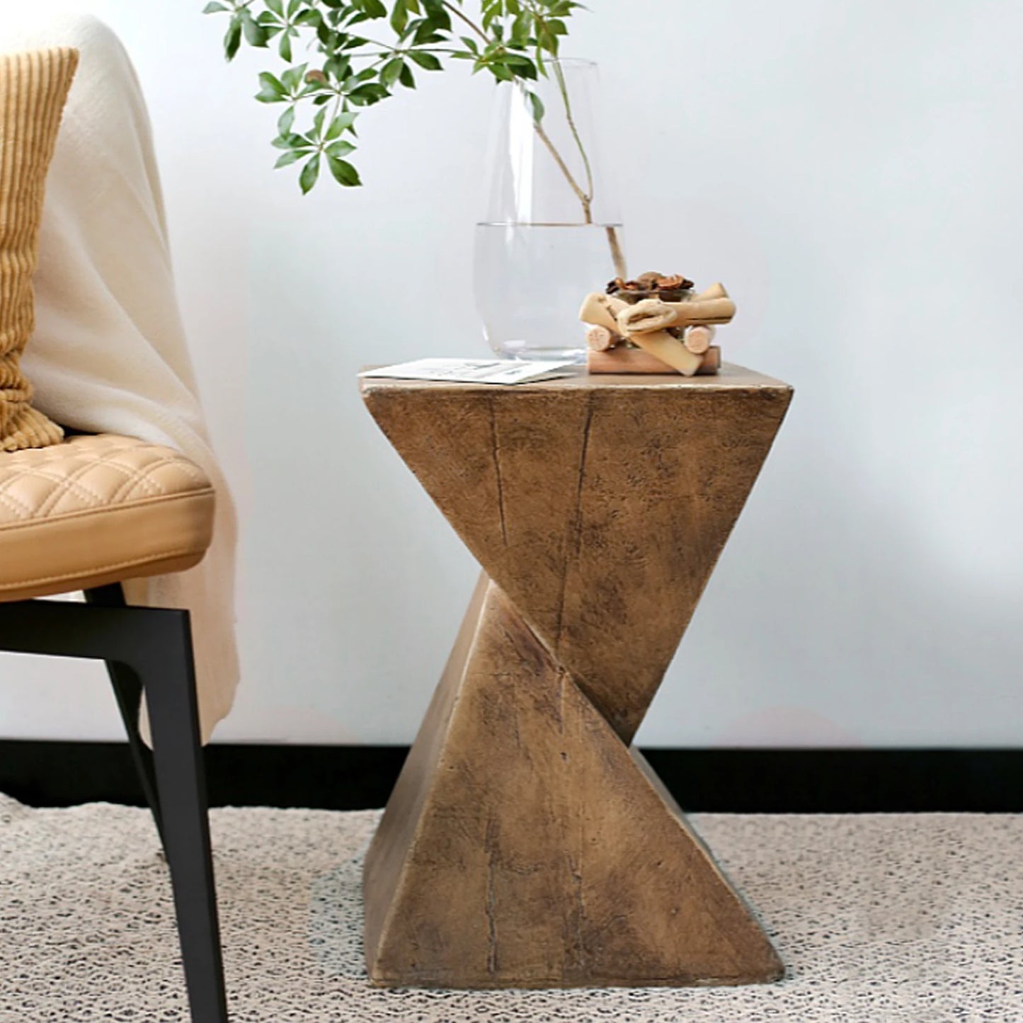 Modern Geometry Side Table, Indoor And Outdoor