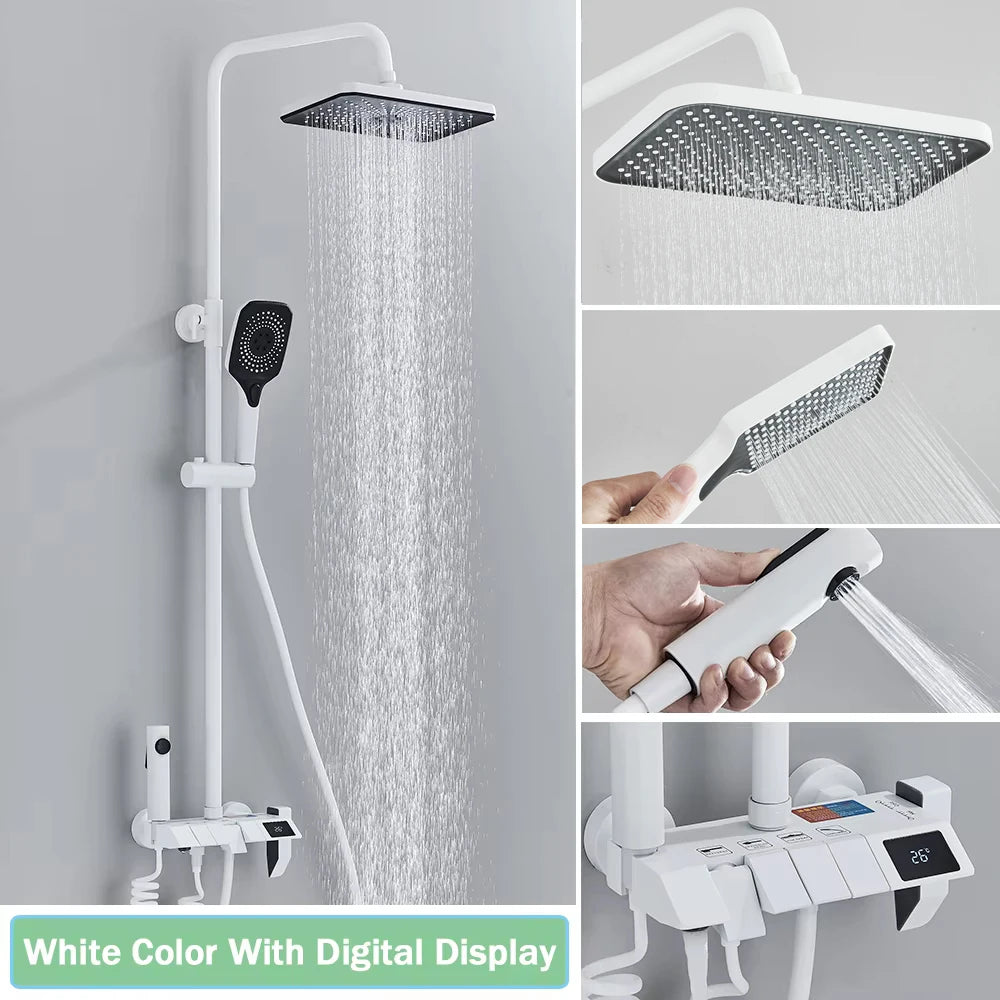 Rozin Smart Digital Display Rainlfall Shower System