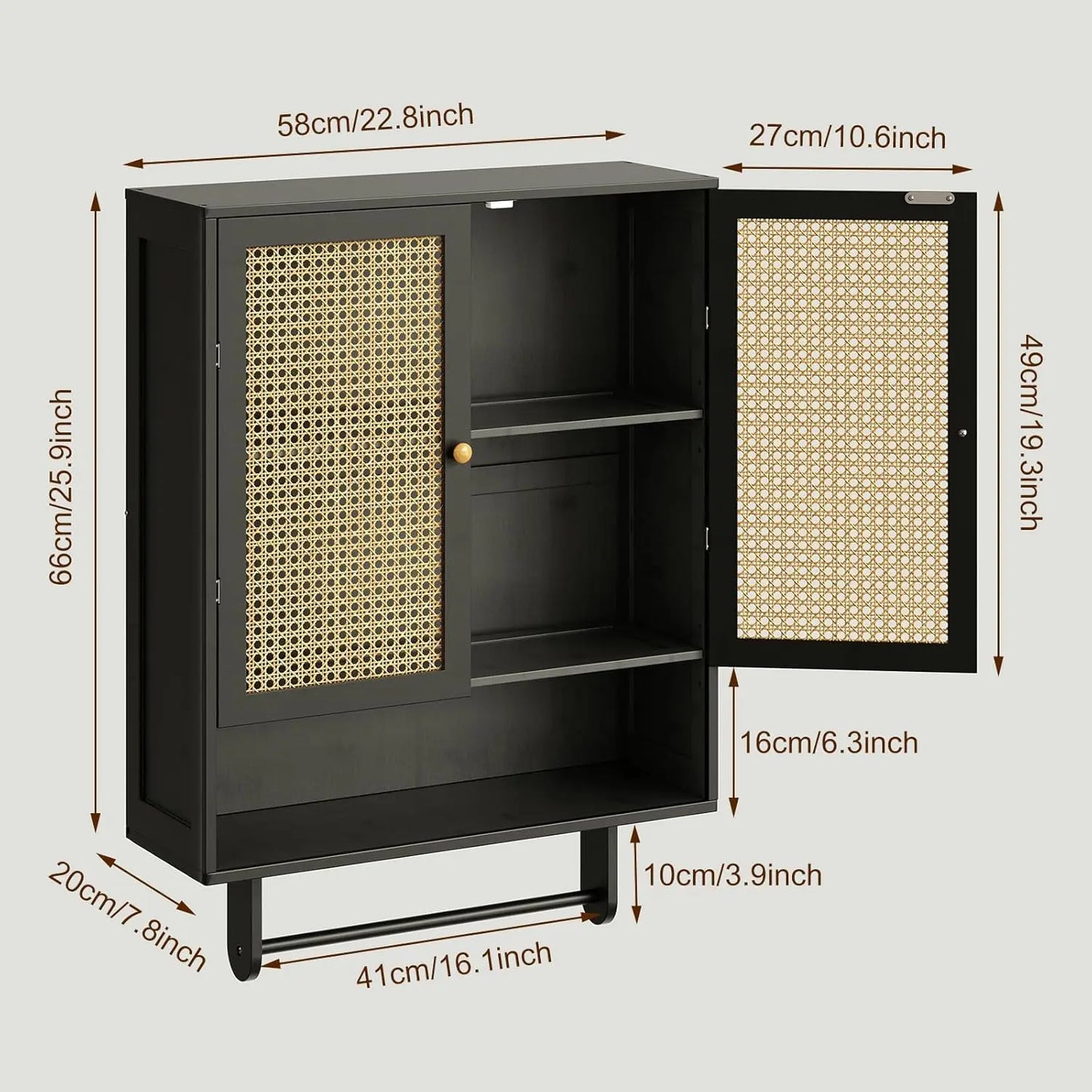 Bamboo Storage Cabinet