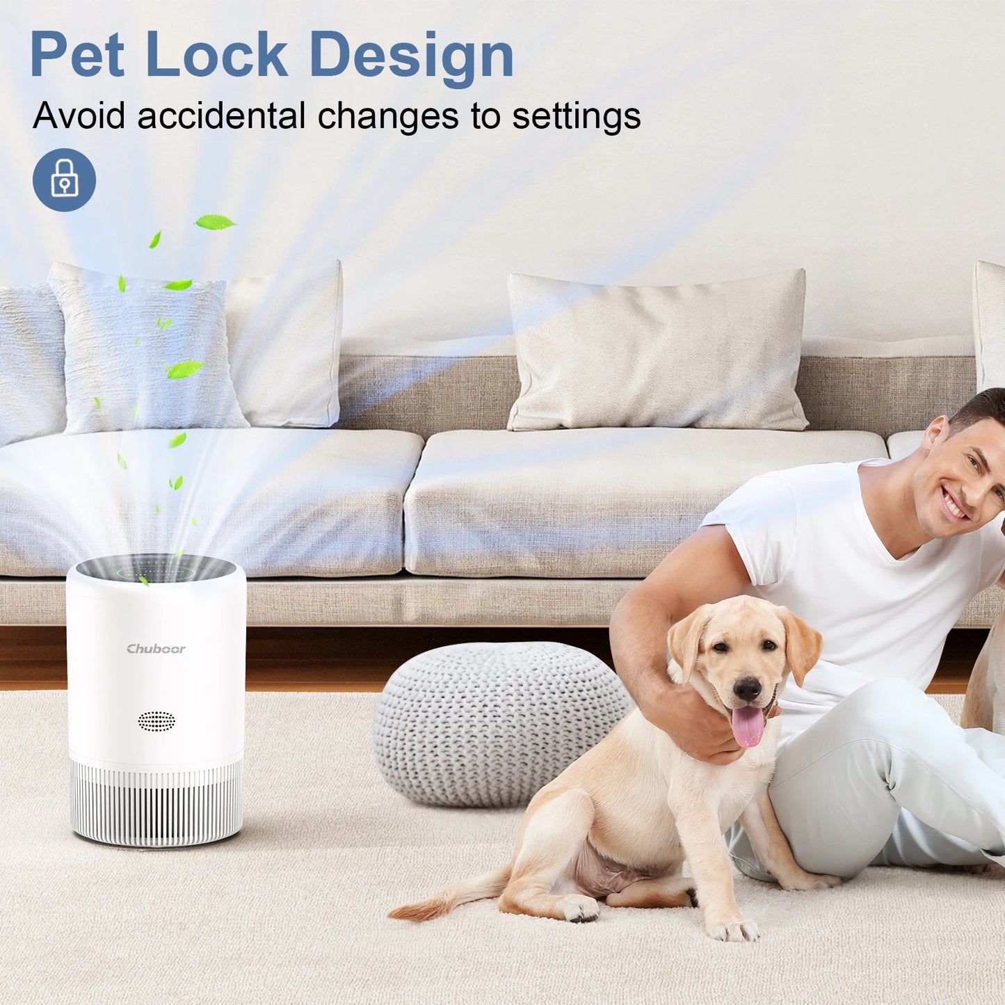 Chuboor Smart HEPA Air Purifier, App/Alexa