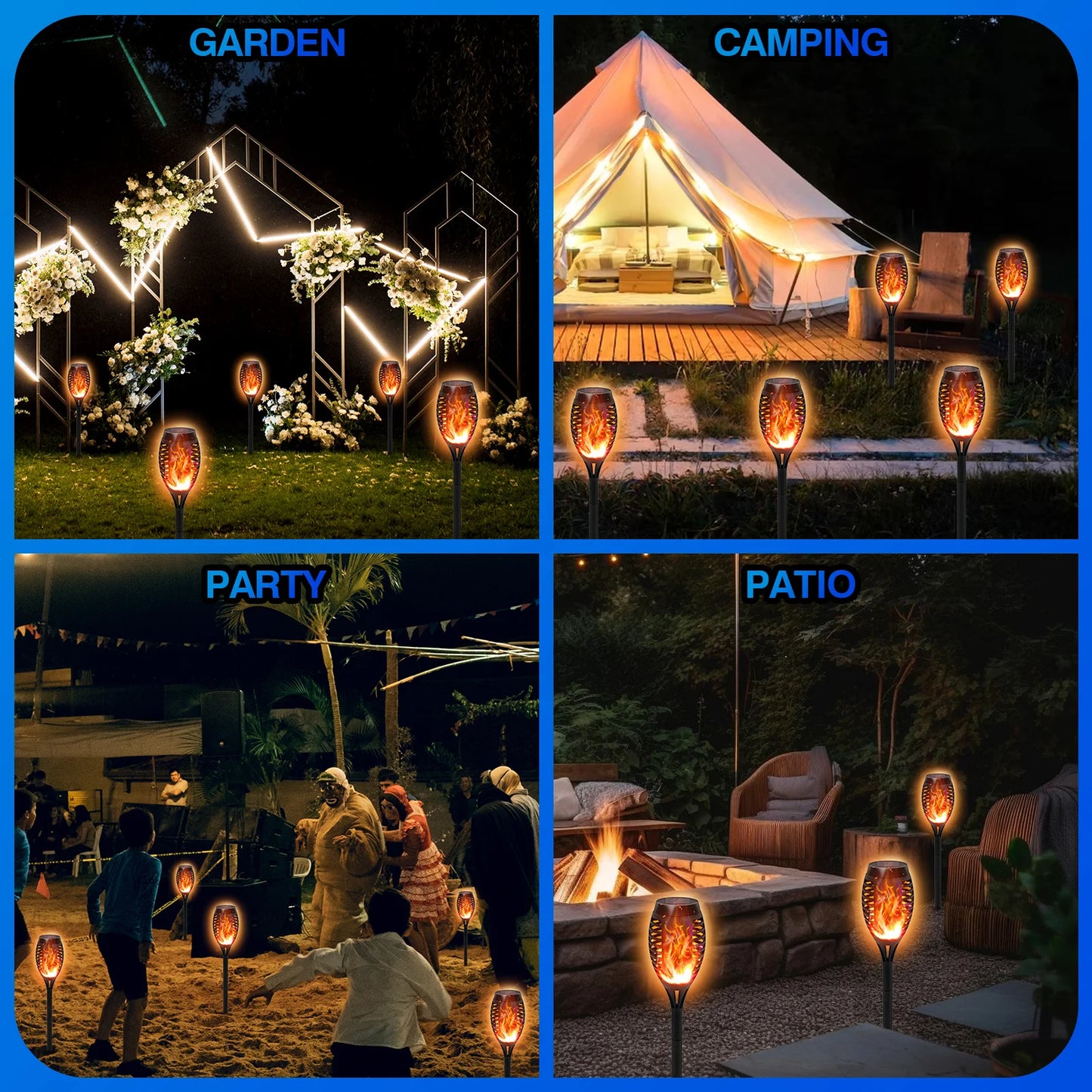Waterproof Outdoor Solar Lights LED 4/6/812Pcs