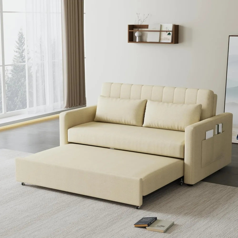55'' Sofa Pull Out Sleeper Couch