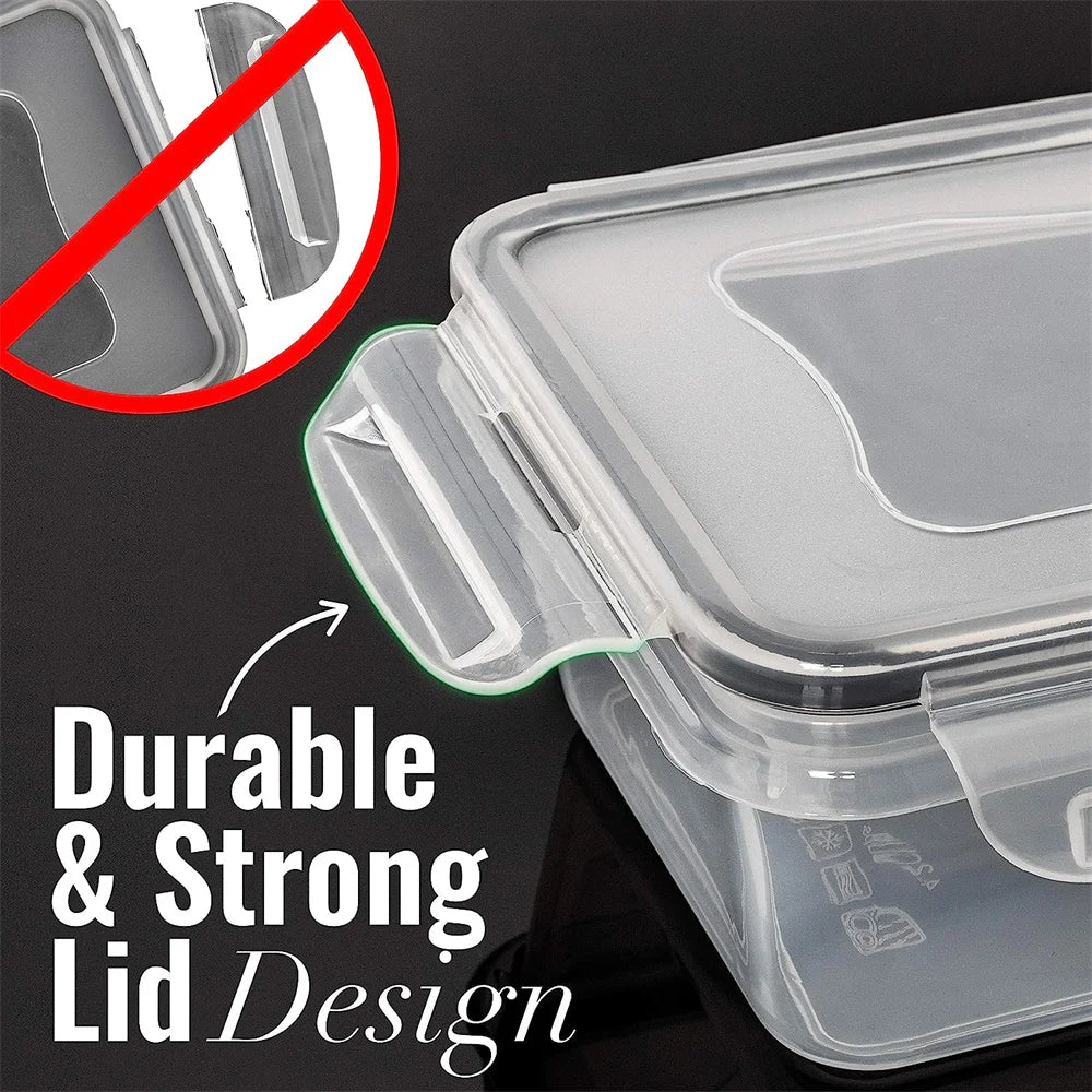 BPA Free Reusable Square Kitchen Storage Containers