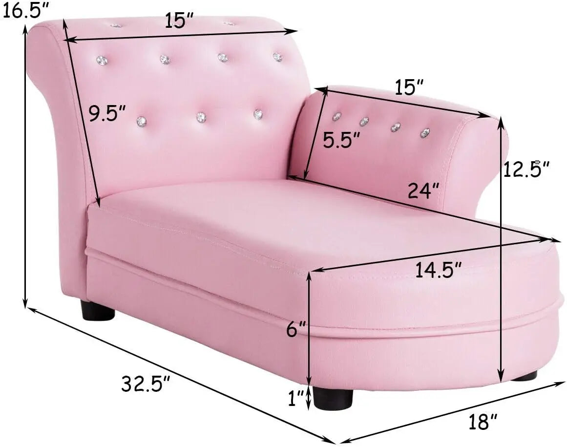 Princess Armchair Sofa, Leather, Soft, Durable, Portable