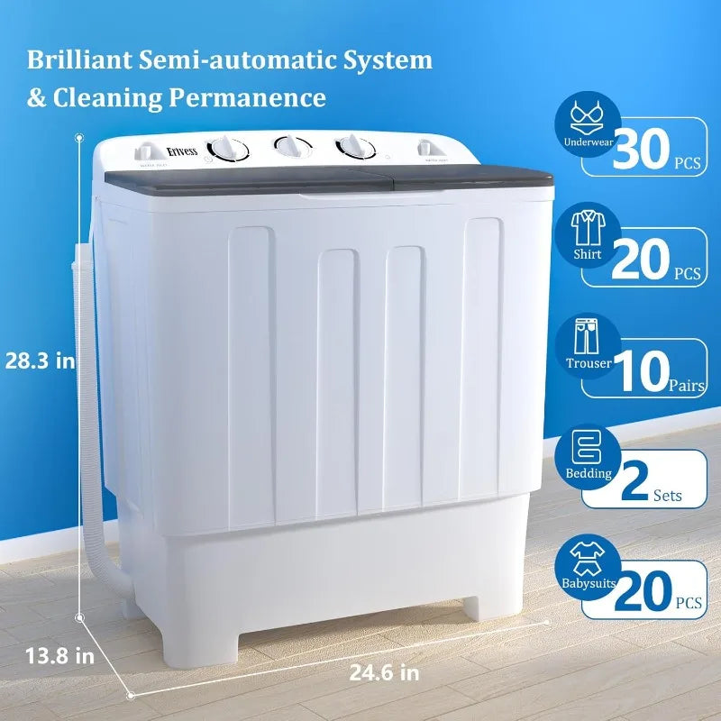 Portable Twin Tub Washing Machine