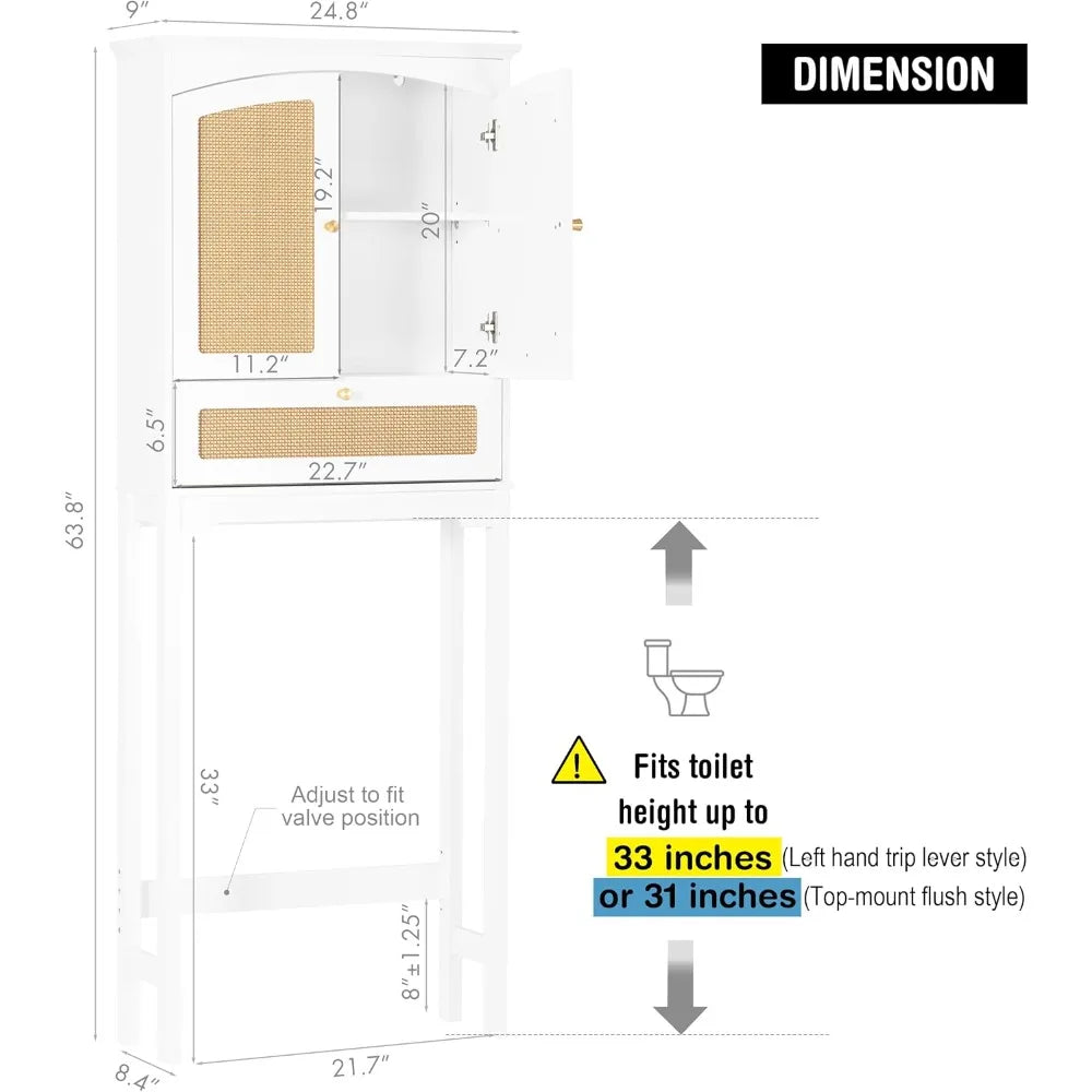 Over-The-Toilet Storage Cabinet