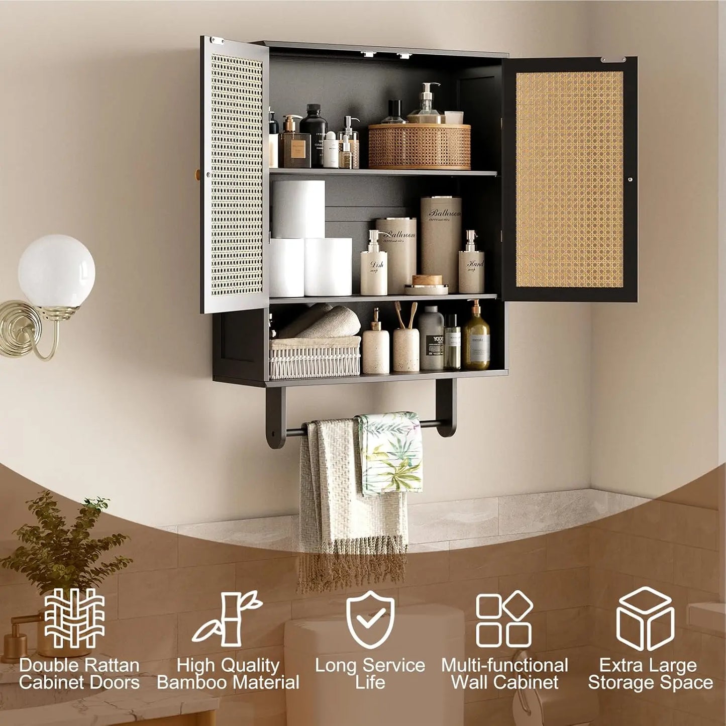 Bamboo Storage Cabinet