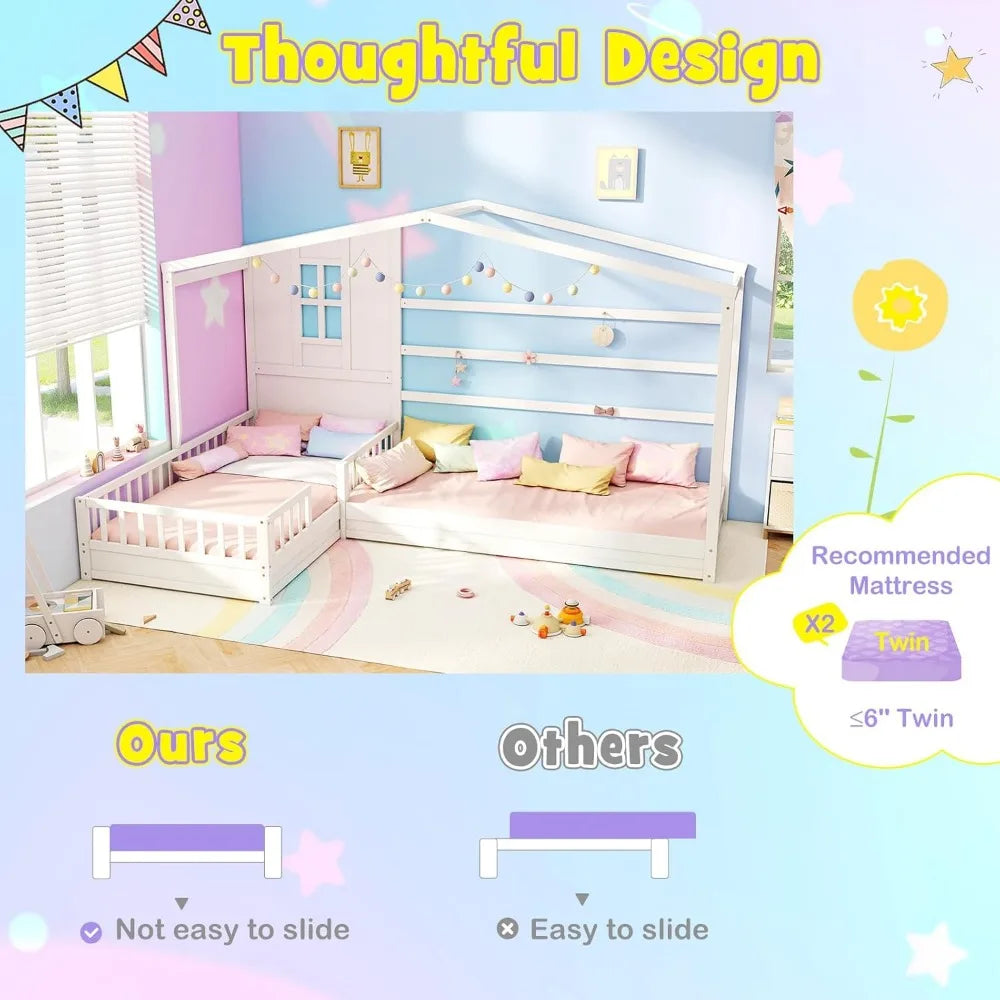 House Shaped Twin Bed For Children, Platform