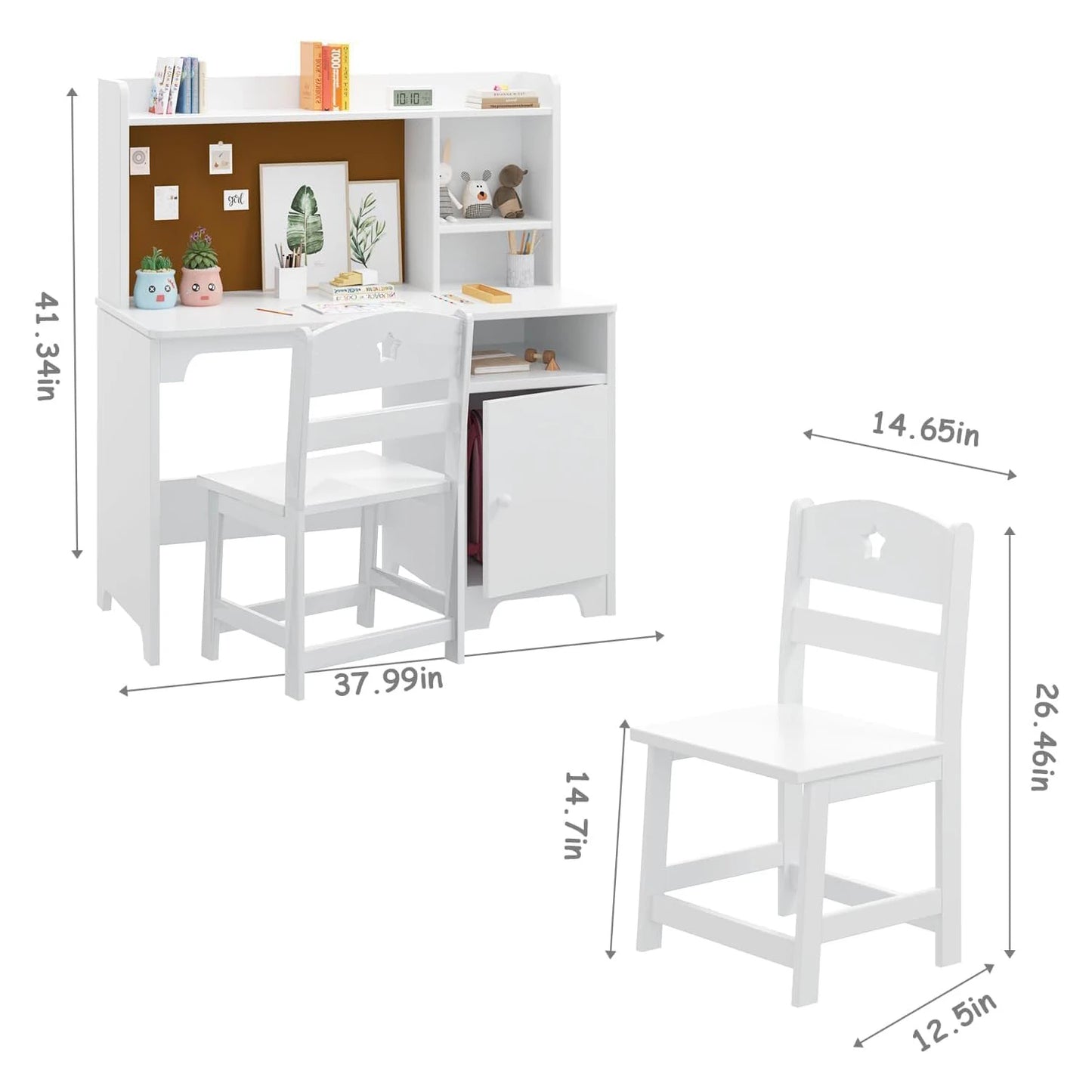 Kids Desk and Chair Student Writing Desk