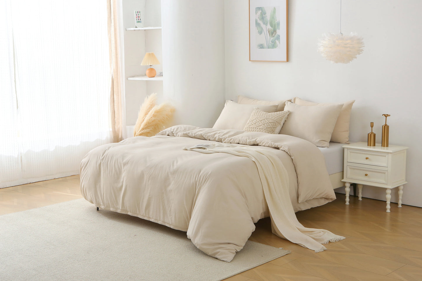 3 Piece Bedding Duvet Cover Set