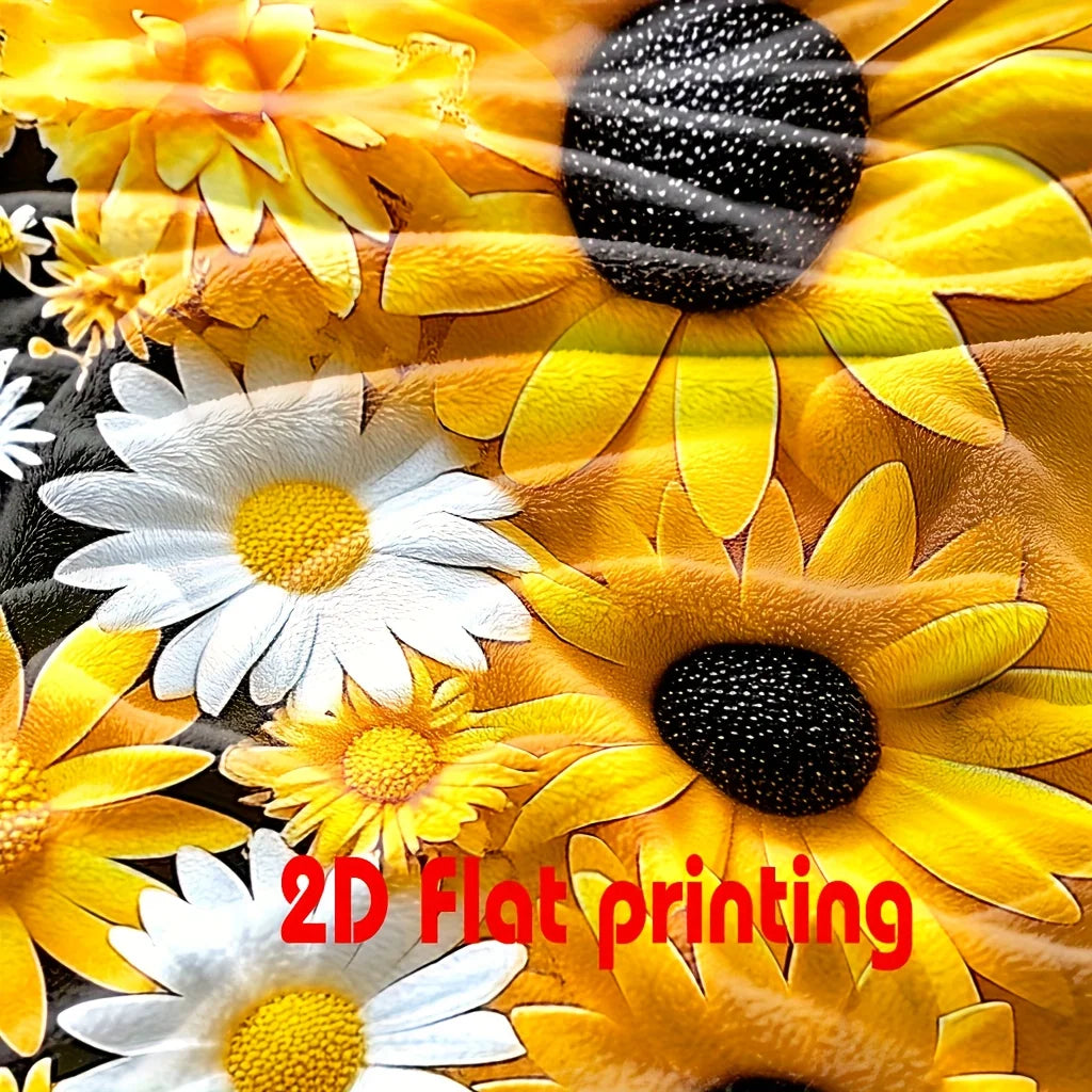 Sunflower Soft Flannel Throw, Washable, Pet Safe