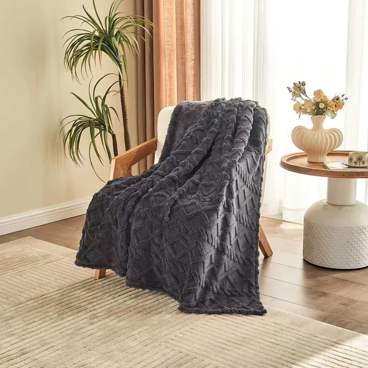 Lamb Fleece Blanket, Comfortable, Soft, Plush, Thick