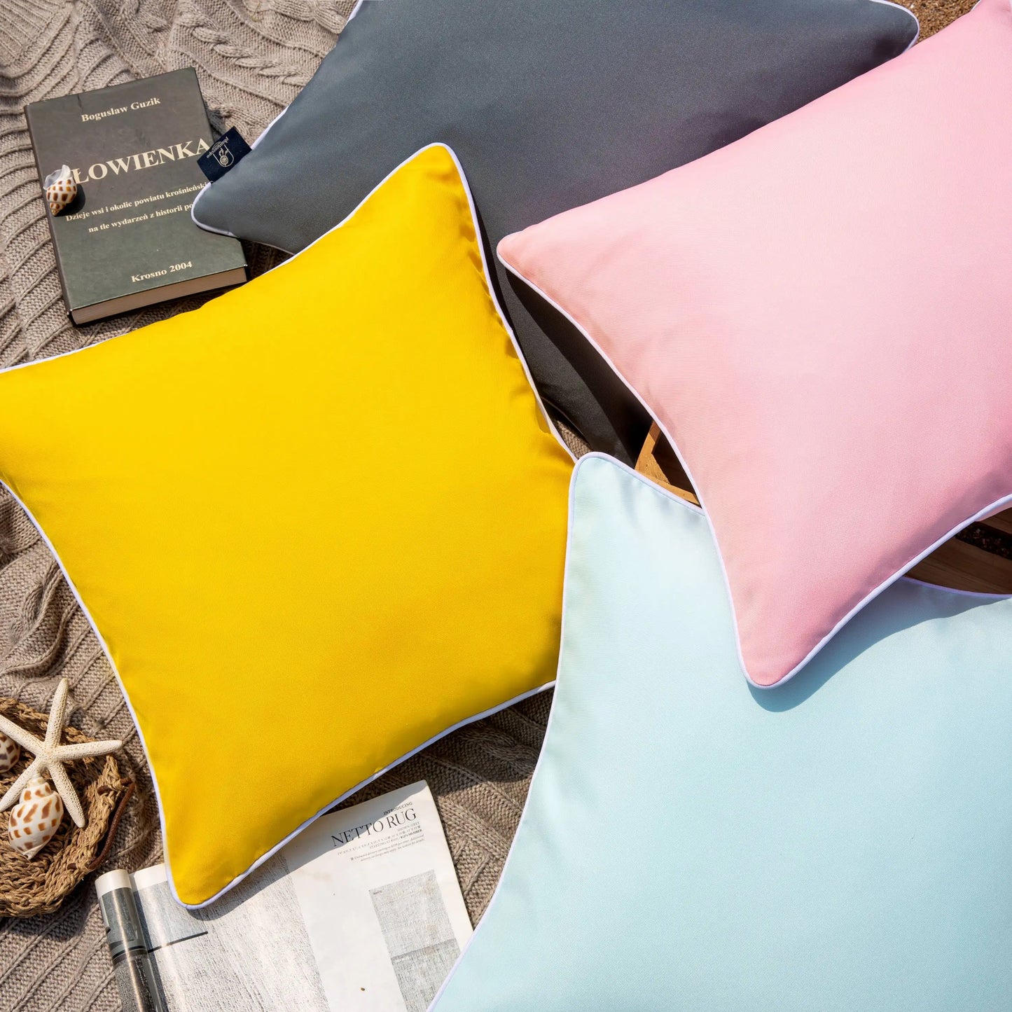Outdoor Waterproof Decorative Throw Pillow for Patio